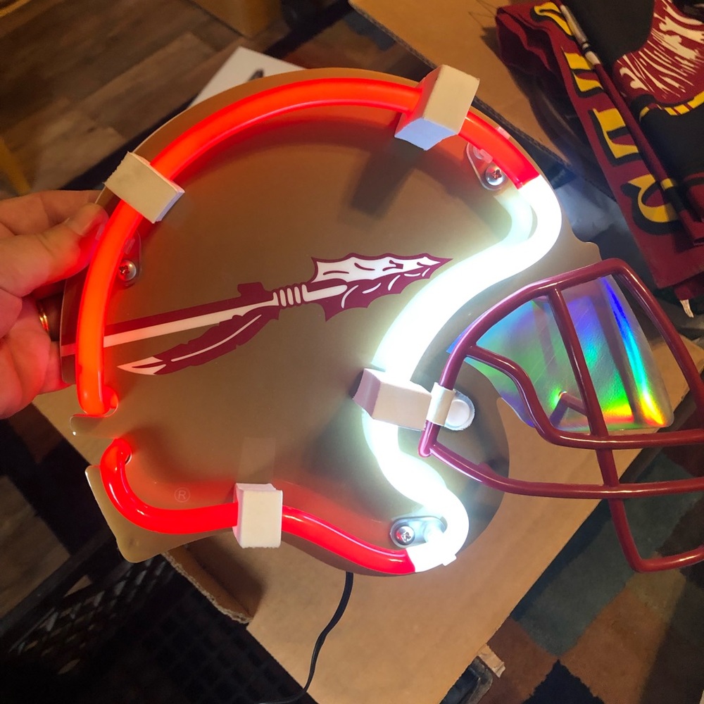 Florida State Seminole Helmet Light and banner